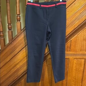 EUC Tommy Hilfiger Navy Blue Women’s Pants with Red Waist Accents